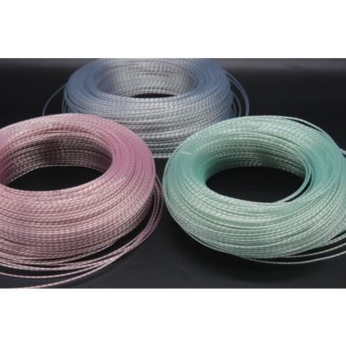 2M Hi-End Valhalla Top-rated Silver Plated + shield Speaker Audio Signal Cable 1mm Headphone Cable