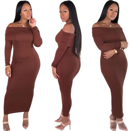 2021 Best Quality Fashion Design Women Dress Strapless Sheath Solid Color Synthetic Fiber