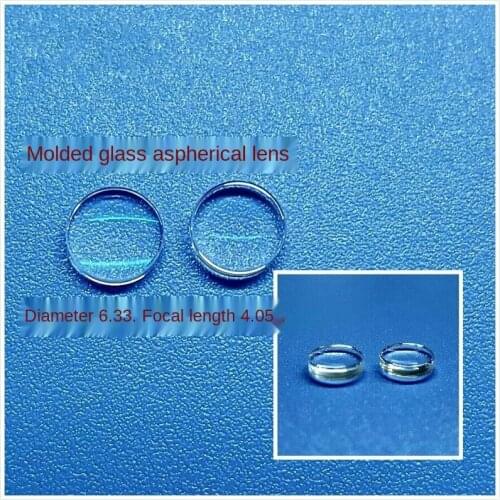 6.33 Diameter Short Focus 4.05 Molded Glass Aspheric Lens Laser Module Focusing Lens Optical Collimator