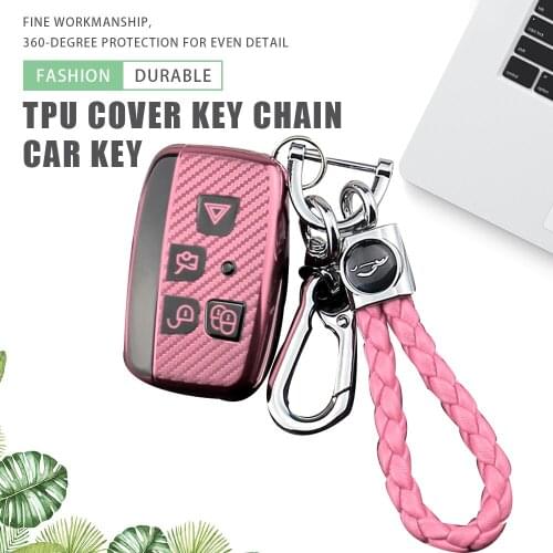 TPU Car Key Case Cover Key Chain Ring for Land Rover A9 Range Rover Freelander 2 3 Evoque Discovery Sport Remote Key Protector