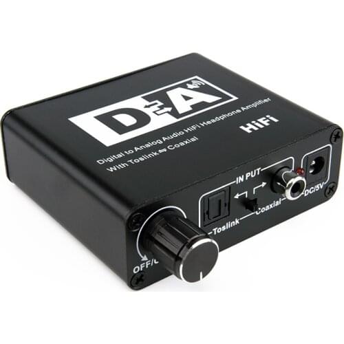 Digital to Analog Audio Converter Amplifier Bi-Directional Digital SPDIF Toslink Optical to/from Coaxial