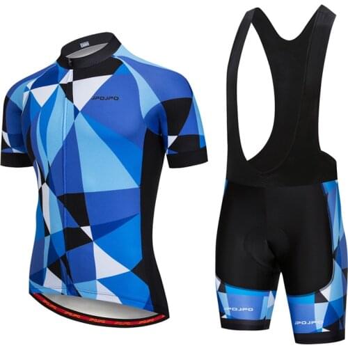 JPOJPO Bike Team Cycling Jersey Set Men Mountain Cycling Clothing Summer MTB Bicycle Wear Clothes ropa ciclismo verano hombre