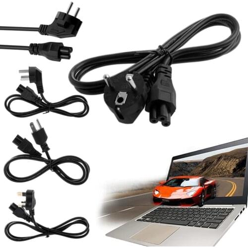 US/UK/EU/AU Plug AC Power 1.2m 3-Pin Plum Cord Cable 10A 250V For Dell Laptop Lenovo ThinkPad IBM DN001