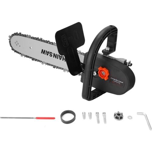 12inch Electric Chainsaw Bracket Adapter Adjustable Universal M10 Chain Saw Part Angle Grinder Into Chain Saw Woodworking Tool