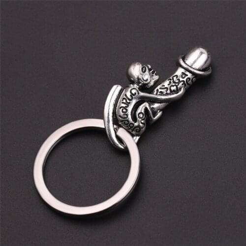 1PCS Man Key Rings Male Genitalia Key Chain for Lovers Sexy Keyring Jewelry Bag Individual Keychains for Couples