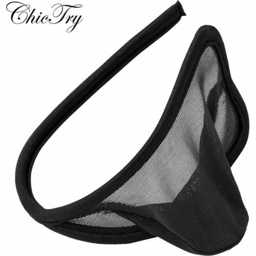 Mens Sissy Erotic Lingerie Underwear See Through Mesh Lingerie Sex Costume Bulge Pouch C-String Sexy Thong Briefs Gay Underwear