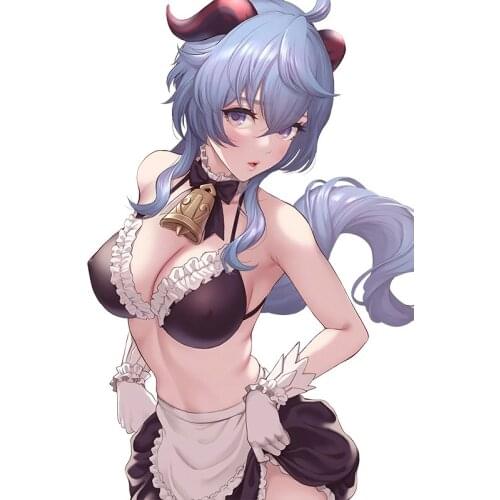 RuleMylife Hot Sexi Game Genshin Impact Ganyu Anime Motorcycle Car Stickers Decal Sexy Car Accessories Decoration