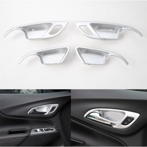 Fit For Chevrolet Equinox 2017+ Car Interior Door Handle Grab Bowl Cover Trim Stickers Styling 3 Colors