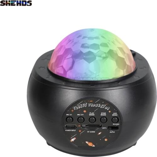 SHEHDS 10 Planets Projection Lamp Laser Led Nachtlamp Usb Bluetooth Muziek Galaxy Projector