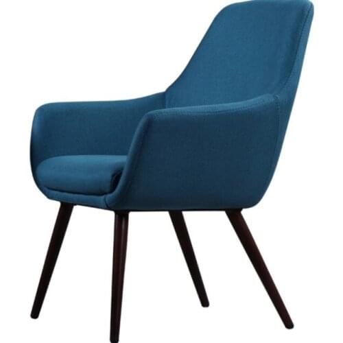 Nordic sofa green leather single coffee chair modern minimalist designer chair net red lounge chair