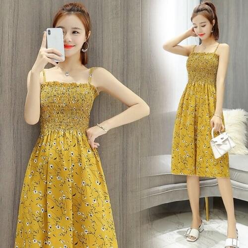 2021 Korean Bodycon Beach Midi Dress Summer Off Shoulder Sexy Floral Linen Sundress Elegant Women Sleeveless Party Boho Vestidos