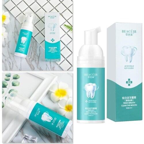 60ml Mousse Foam Toothpaste Clean And Whiten Teeth Oral Care Fresh Breath Mint Toothpaste