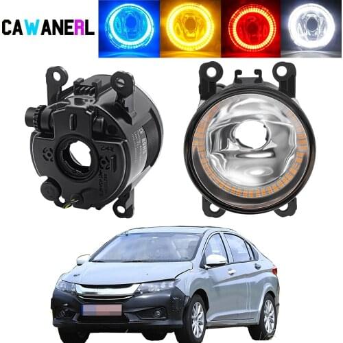 2 X Car Angel Eye Fog Light Assembly Halo Ring Fog Daytime Running Lamp DRL 20W 12V For Honda Insight 2010 2011 2012 2013 2014