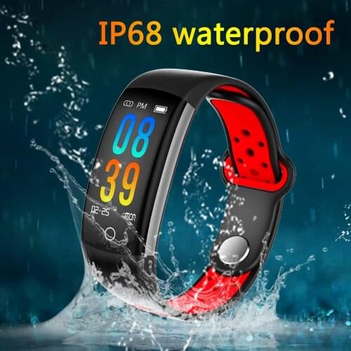 2018 Bluetooth 4.0 Smart Wristband Continuous Heart Rate Monitor Long Battery man ip68 swimming Smart band support whatsapp push