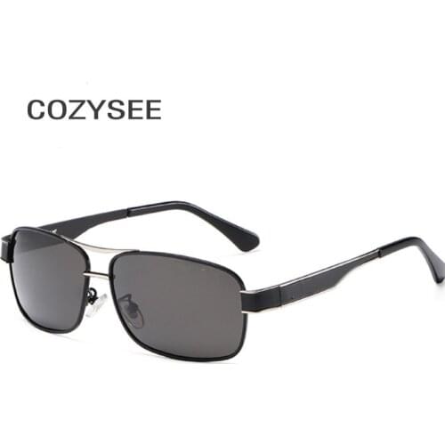 2020 Mens Polarized Sunglasses for Sports Outdoor Driving Sunglasses Men Metal Frame Square Gafas De Sol Hombre for Driver