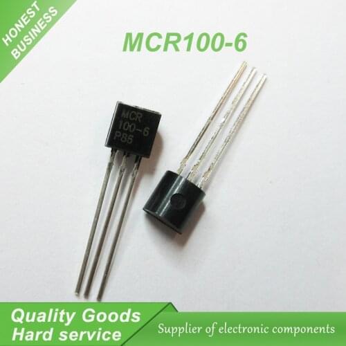 50pcs MCR100-6 100-6 MCR100 SCRs 400V 800mA TO-92 new original