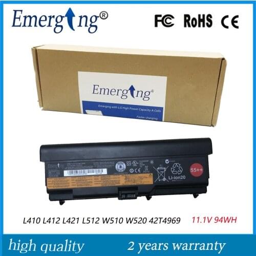 9Cells New Original Laptop Battery for Lenovo thinkpad L410 L412 L421 L512 W510 W520 42T4969