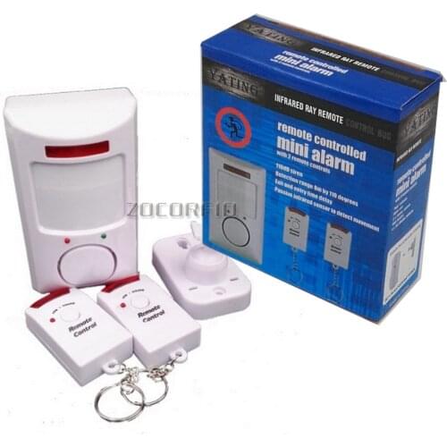 Wireless Motion Sensor Alarm Security Detector Indoor Outdoor Alert System with Remote Control for Home Garage