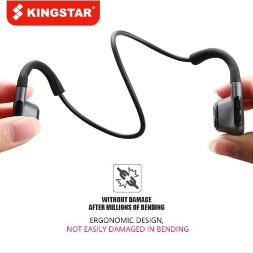 KINGSTAR R9 Bone Conduction Bluetooth Headphones HIFI Stereo Hands Free Headset Running Sports Waterproof Earphone