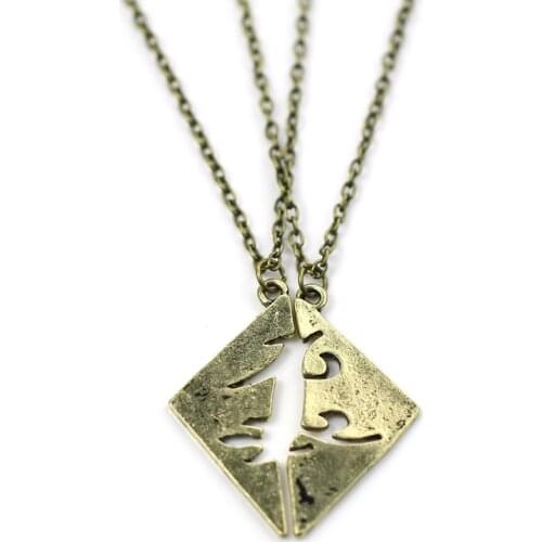 The Mortal Instruments City Of Bones Parabatai Couples Necklace bijoux femme statement necklace For Lover necklace women