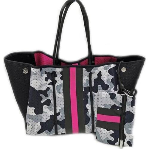 Breathable Neoprene Beach Bag Fashion Large Capacity Ladies Handbag New Casual One-Shoulder Bags