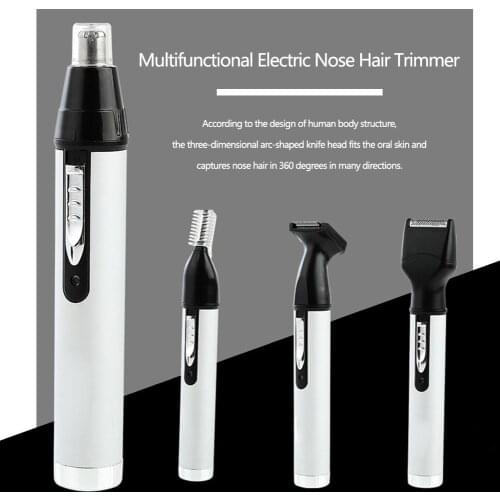 4 in 1 Electric Nose Ear Trimmer Shaver Rechargeable Hair Removal Eyebrow Trimer Safety Product Shaving Machine Face Care