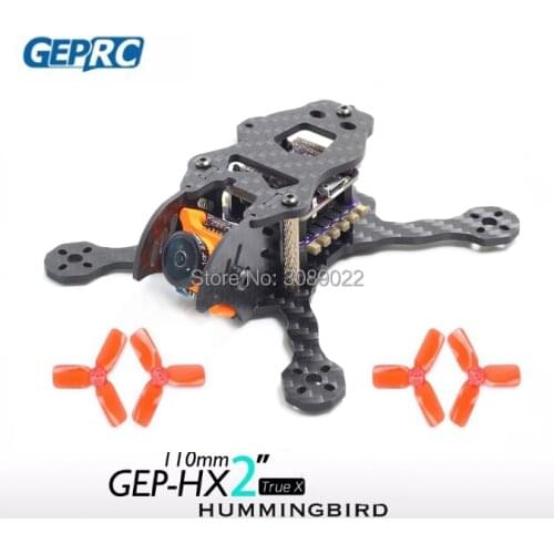 GEPRC GEP HX2 Hummingbird 110mm Micro FPV Racing X Frame Carbon Fiber Mini FPV Freestyle Frame w/ Runcam Micro Swift 2 camera