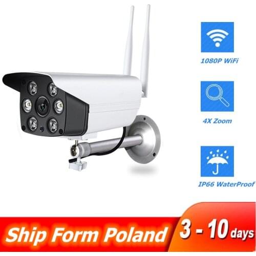 2MP IP Camera WIFI 1080P Wireless Outdoor Waterproof Bullet Camera Color Night Vision Security Surveillance P2P Onvif