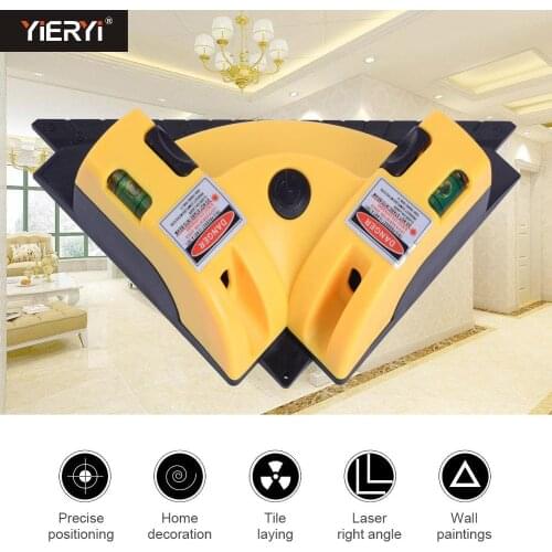 Yieryi High-Precision Right Angle Lines 90-degree Right-angle Laser Ground Infrared Level Instrument Measurement Square Laser