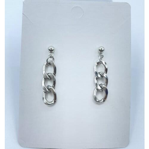 Minimalist ins cold wind chain earrings personality cool short tassel earrings hip hop chain earrings