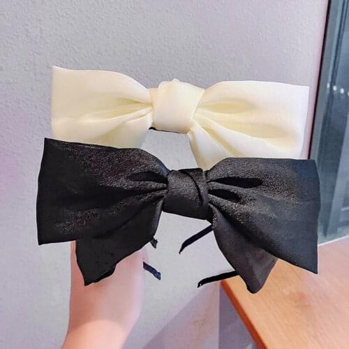 MISANANRYNE Women Girls Cute Colorful Big Bow Simple Headband Sweet Hair Ornament Head Band Hair Hoop Fashion Hair Accessories