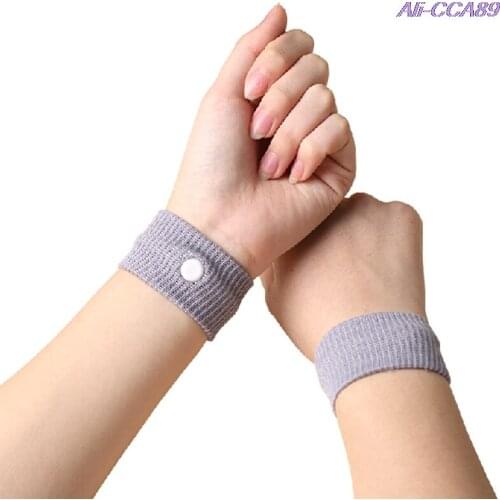 1/2Pcs Reusable Travel Outdoor Car Sea Van Plane Wrist Band Anti Nausea Car Sickness Wrist Pulseira Seasick