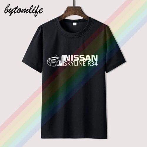 Mens T-Shirt Nissan Skyline r34 to 5xl