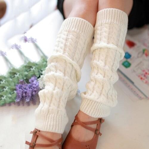 Japanese Cartoon Twist Pile Socks Female Korean Style Boots Loose Knee Socks Cute Sweet Lolita Cosplay Warm Foot Warmer Gifts