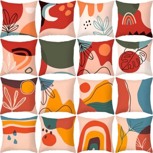 New Style Printing Scenery Pillowcase Cushion Cover For Home Cartoon Decoration Sofa Seat Chair Living Room Pillow Cases