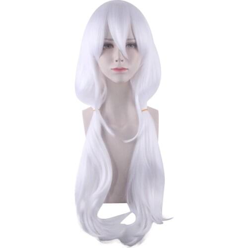 1:1 Danganronpa: Angie Yonaga Cosplay Wigs Mioda Ibuki Playing Short Colorful Long Straight Hair Halloween Wigs