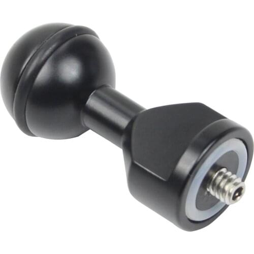 Underwater Camera Diving Light Clip Mount 1 inch Ball Head to 1/4 Screw Adapter Stand Holder for Gopro Hero 8 Action DSLR