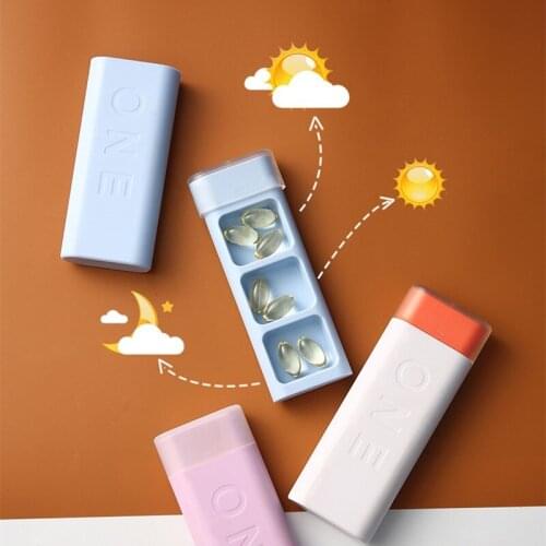 Portable Storage Mini Pill Box European Style Waterproof Dustproof Small Medicine Box Pp Material Small Camping First Aid Kit