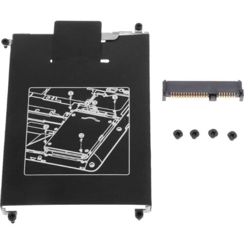 Dropship HDD Caddy Adapter Hard Drive Disk Interface Bracket SSD Cable Connector Laptop Accessory Screw for hp 820 G1 G2