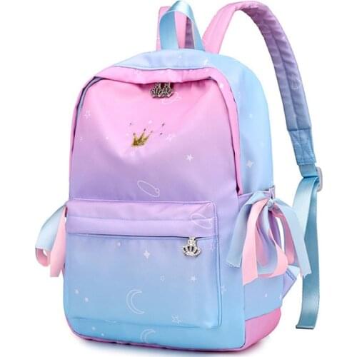 Starry sky Backpacks For Girls School Children Schoolbags Primary School Book Bag School Bags Printing Backpack Sac Ecolier Pink
