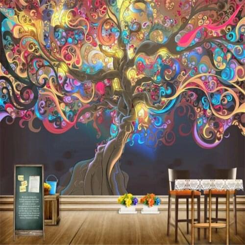 Custom modern 3d photo wallpaper wall mural 3d wallpaper abstract hand-painted background wall paper home decor for kitchen