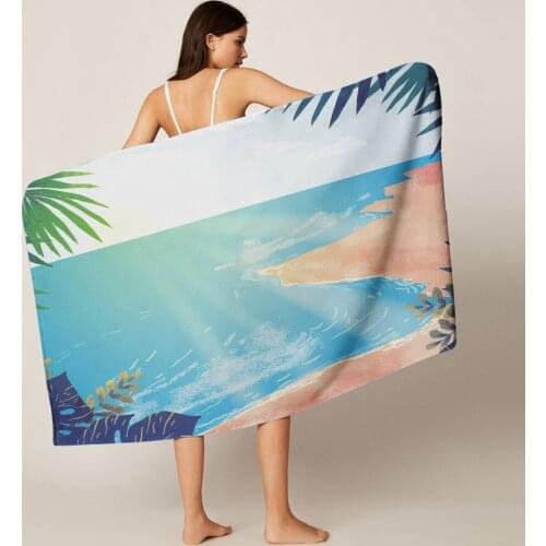 Toalla playa 2020 Good Quality Quicky-dry Microfiber Bath Towels 70*140cm Beach Towel Large Sport Towel Bigini Cover-up Towel