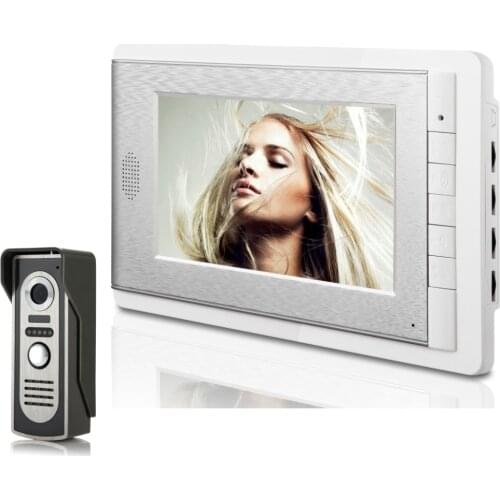 One to One 7 Inch Wired Monitor Intercom System Video Door phone