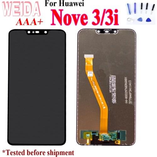 Weida 5.5" For Huawei Nova 3 Nova 3i LCD Touch Screen Replacement Assembly For huawei Nova 3i INE LX1 LX2 L21 LCD