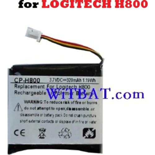 AHB472625PST Battery Replacement for LOGITECH H800 LOGITECHH800 Earphone Headphone 3.7V 320mAh Li-Polymer Polymer Rechargeable