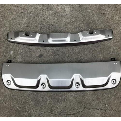 Fit For Honda CRV CR-V 2012 2013 2014 Aluminum Alloy Front Rear Bumper Guard Protector Skid Plate Bumper Covers 2Pcs Car Styling