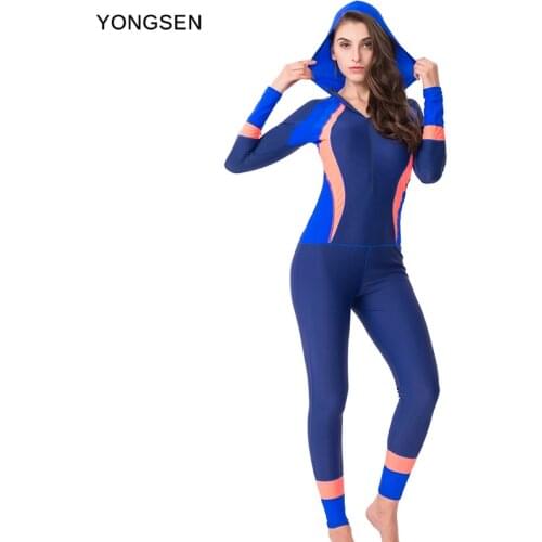 YONGSEN Womens Sportswear Backless Swimwear Bodysuit Monokini Professional One Piece Swimsuit Long Pants Swimmingwear