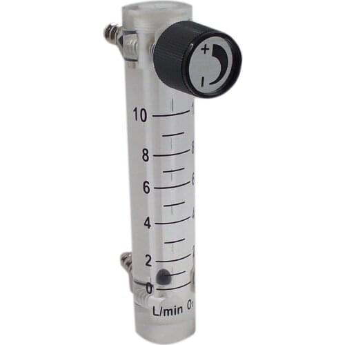 10pcs 1-10LPM air flow meter for gas air oxygen flowmeter indicator Counter Height 115mm