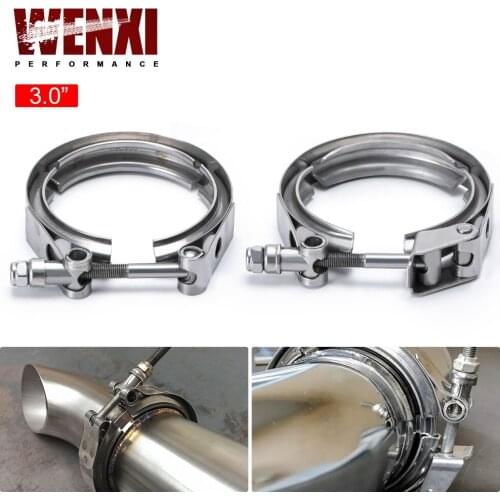 3" STAINLESS STEEL 304 TURBO/INTERCOOLER/DOWNPIPE/DOWN PIPE/HOSE NORMAL OR QUICK RELEASE V Band CLAMP VCN3/VCQ3