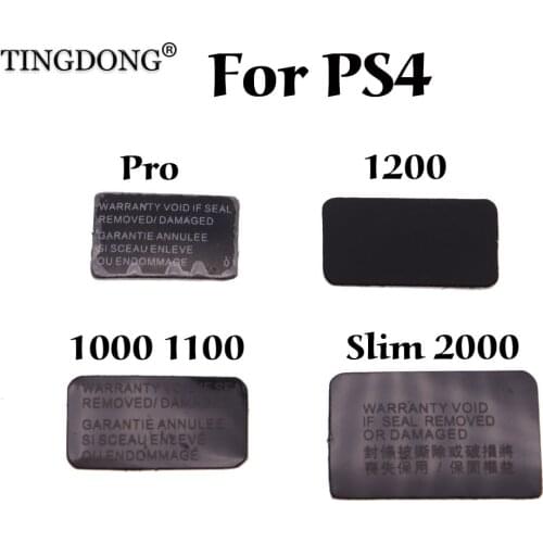 4pcs/lot For Sony Playstation 4 PS4 1000 1100 1200 slim 2000 For PS4 Pro Console Host Seal Sticker Label